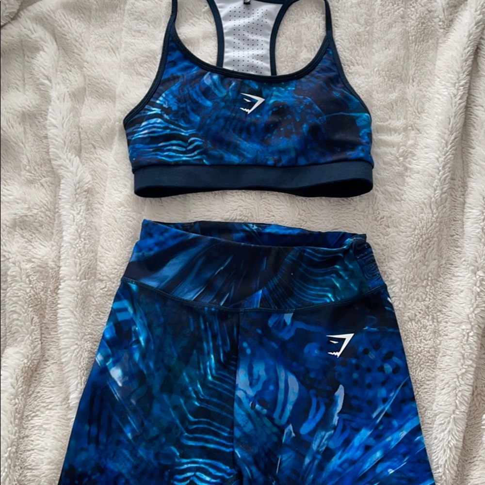 Gymshark set bra and short size small